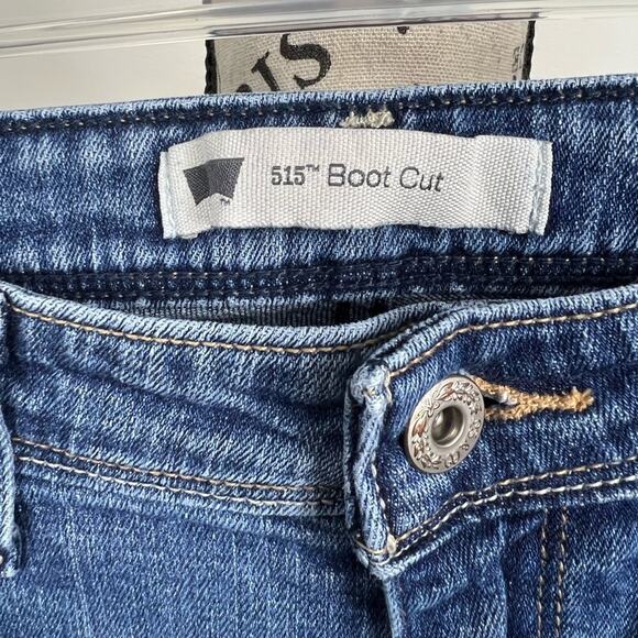 Levi’s 515 Boot cut low mid rise blue jeans - Picture 3 of 9